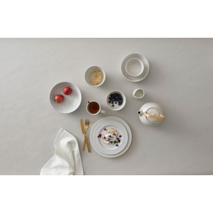 Dessertbord 22 cm, mat crème, Bitz