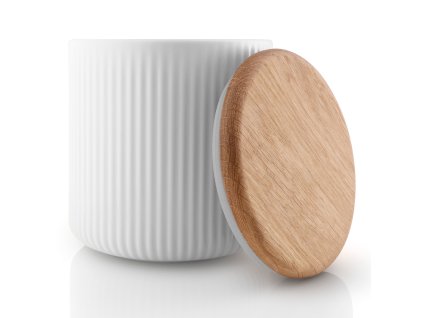 Keuken opbergpot LEGIO NOVA 700 ml, eikenhouten en porselein, Eva Solo