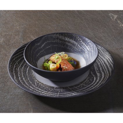 Diep bord ARBORESCENCE 19 cm, peper, REVOL