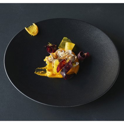 Dessertbord EQUINOX 21,5 cm, mat zwart, REVOL