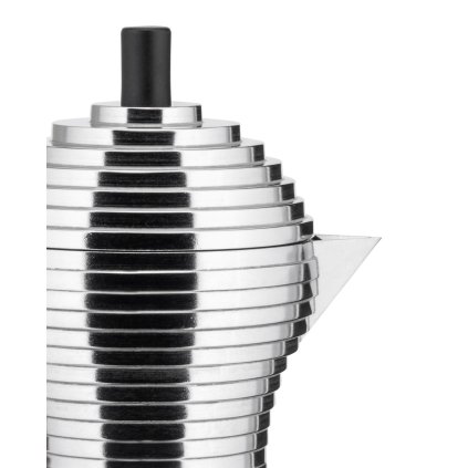 Espresso-percolator PULCINA 70 ml, zwart handvat, Alessi