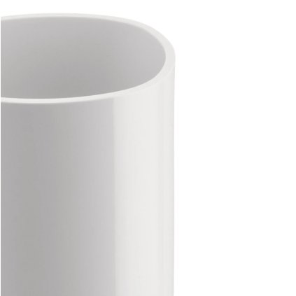 Tandenborstelbeker BIRILLO, wit, Alessi