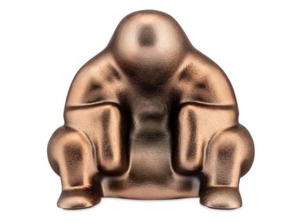 Deurstopper DEDE, 2 kg, bruin metaal, Alessi