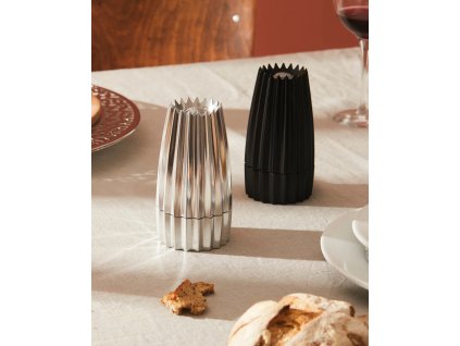 Zoutmolen GRIND, zilver, Alessi