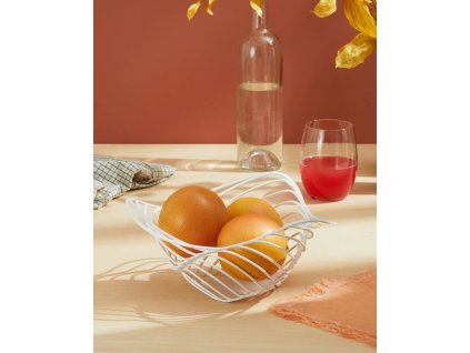Fruitschaal TRINITY 33 cm, hoog model, zwart, Alessi