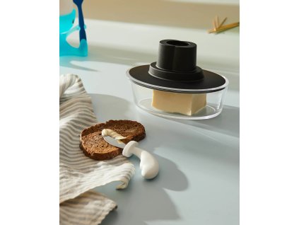 Botervloot SHIP SHAPE, zwart, Alessi