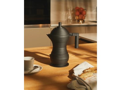 Espresso-percolator PULCINA 70 ml, zwart, Alessi