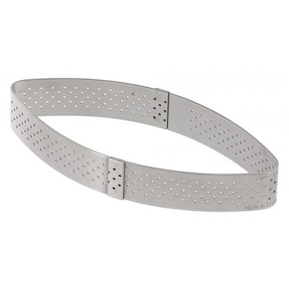 Bakring 12 cm, trapeziumvormig, RVS, de Buyer