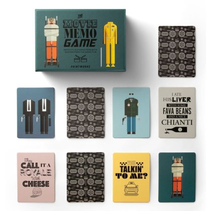 Spel Memory MOVIE, 50 kaartjes, Printworks
