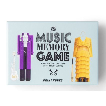 Spel Memory MUSIC, 50 kaartjes, Printworks
