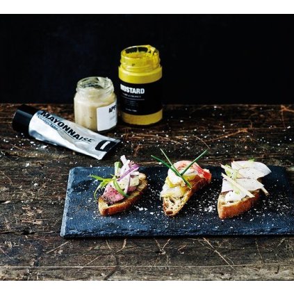 Tapasbord 28 x 18 cm, leisteen, Nicolas Vahé