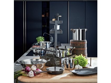 Pannenset EDO, 7-delig, RVS, Alessi
