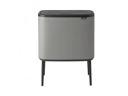 Touch prullenbak BO TOUCH BIN 3 x 11 l, mineraalgrijs, Brabantia