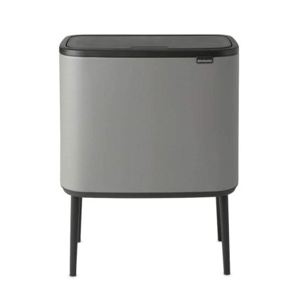 Touch afvalemmer BO TOUCH BIN 11 + 23 l, donkergrijs, Brabantia