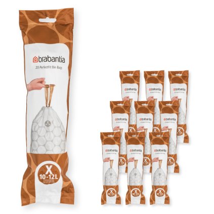 Vuilniszakken X PERFECTFIT 10-12 l, 200 stuks, Brabantia