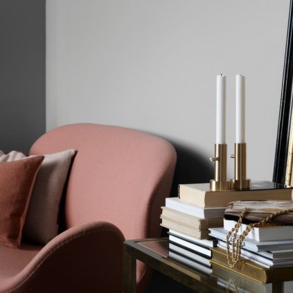 Kandelaar #1 10,5 cm, goud, messing, Fritz Hansen
