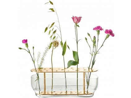 Vaas IKEBANA 33 cm, goud, glas, Fritz Hansen