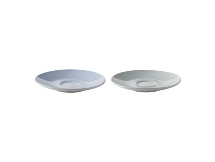 Schotels voor de mok voor koffie klein Emma blauw 2 stuks Deens modern 2.0 Stelton