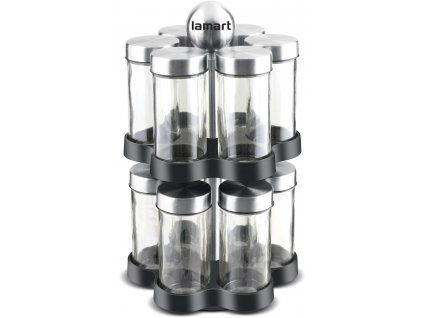 Set van kruiden Staal LT7044 Lamart 12 stuks