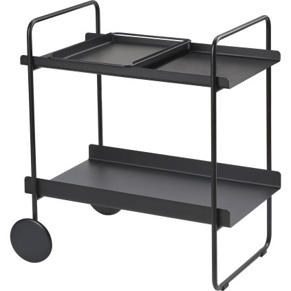 
                    
                          Serveertrolley A-COCKTAIL 66 cm, zwart, metaal, Zone Denmark                    
                
