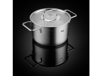 Pannenset PURE, 5-delig, zilver, roestvrij staal, Fissler