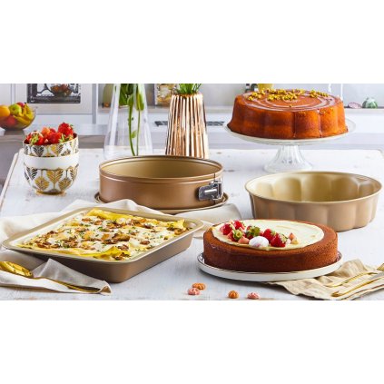 Springvorm GOLD ELEGANCE 24 cm, brons, staal, Guardini