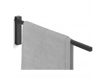 Handdoekenrek CARVO 44 cm, zwart, roestvrij staal, Zack