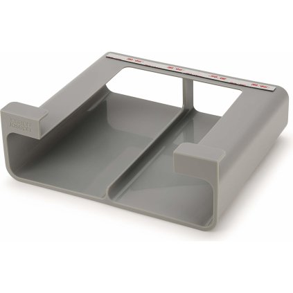 Keukenkast-organizer CUPBOARDSTORE 26 cm, voor folie-rollen en zakken, grijs, Joseph Joseph