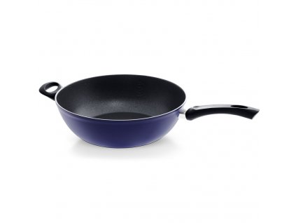 Wok COLOR EDITION 30 cm, blauw, aluminium, Fissler