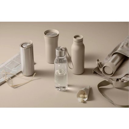 Waterbidon 500 ml, parelbeige band, kunststof, Eva Solo