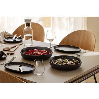 Slaschaal NORDIC KITCHEN 25 cm, zwart, keramiek, Eva Solo
