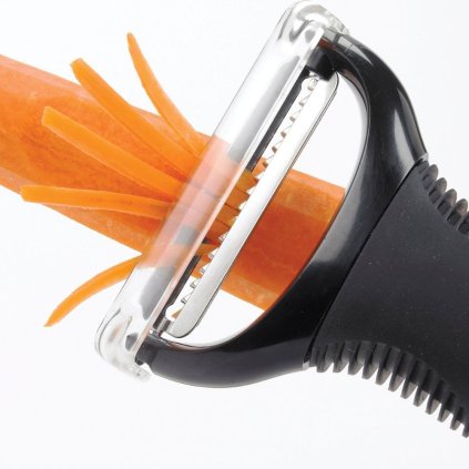 Dunschiller JULIENNE GOOD GRIPS 11 cm, zwart, kunststof, OXO