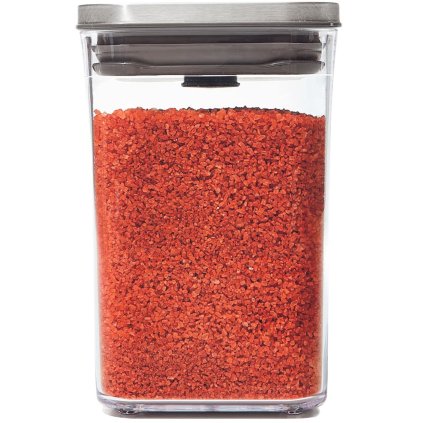 Voorraadbus POP STEEL 1,0 l, klein vierkant, kunststof, OXO