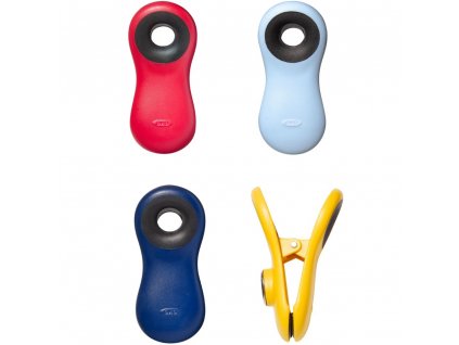 Afsluitclips GOOD GRIPS, magnetisch, set van 4, kunststof, OXO