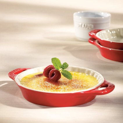 Ovenschaal 17 cm, rood, keramiek, Staub