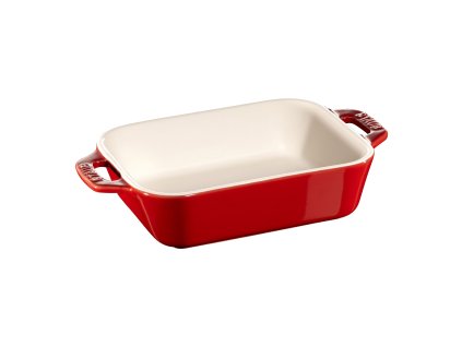 Ovenschaal 14 x 11 cm, rood, keramiek, Staub