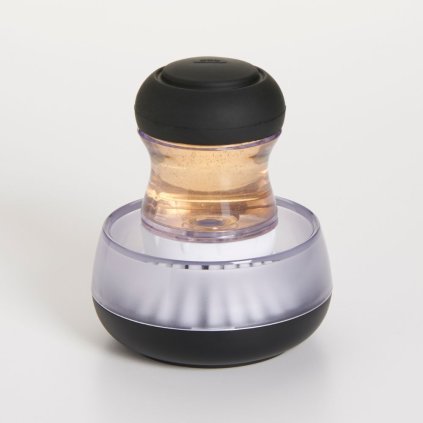 Afwasborstel GOOD GRIPS, met zeepdispenser, zwart, nylon, OXO