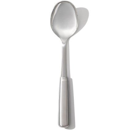 Serveerlepel STEEL 32 cm, zilver, roestvrij staal, OXO