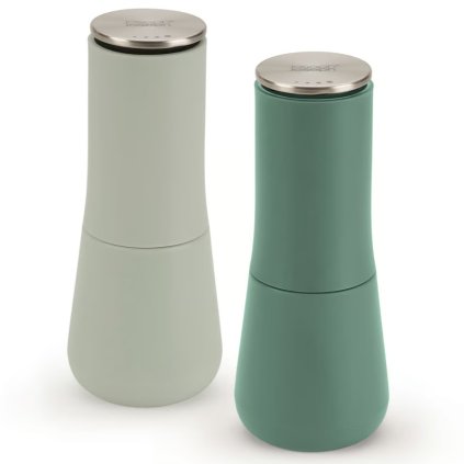 
                    
                          Peper- en zoutmolenstel MILLTOP 20182, set van 2, groen, kunststof, Joseph Joseph                    
                