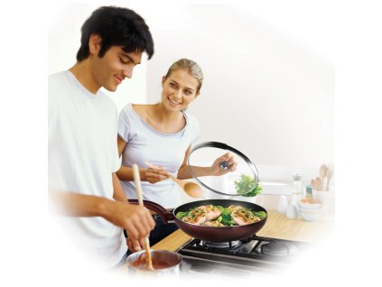 Pannendeksel 28097612 26 cm, glas, Tefal
