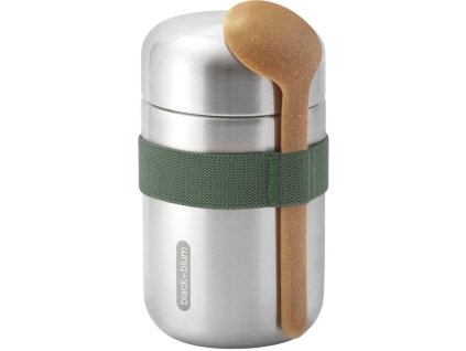 Lunchtrommel 400 ml, olijf, roestvrij staal, Black+Blum