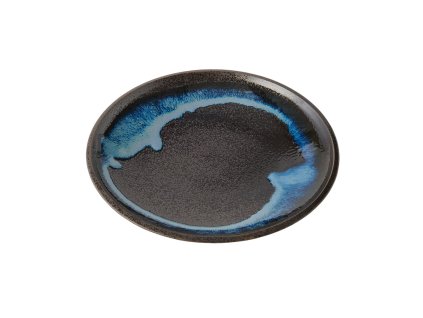 Voorgerechtbord BLUE BLUR 19 cm, blauw, keramiek, MIJ