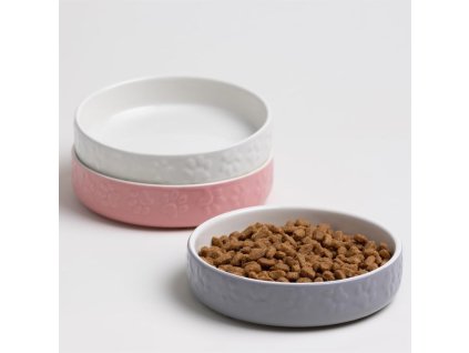 Kattenvoerbak PETWARE 13 cm, grijs, keramiek, Mason Cash