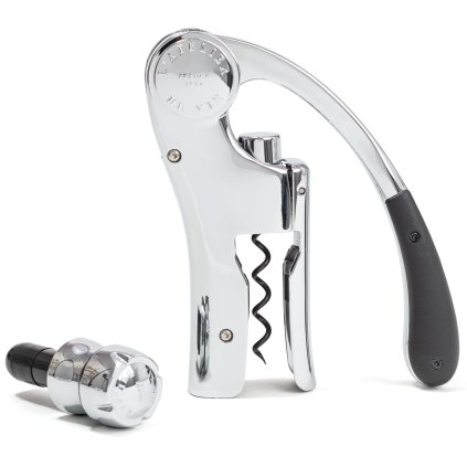 Hefboomkurkentrekker UP & DOWN, met stopper voor champagneflessen, L'Atelier du Vin