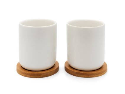 Theemok UMEA 200 ml, set van 2 stuks, wit, keramiek, Bredemeijer
