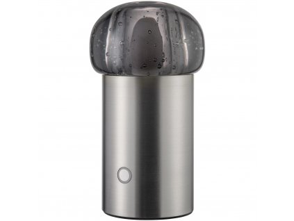 Draagbare tafellamp IRIS 18 cm, LED, zilver, aluminium, Blomus