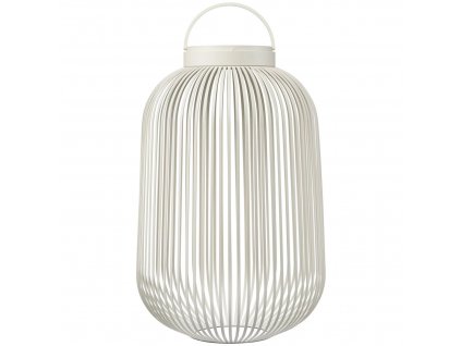 Draagbare tafellamp LITO M 49 cm, LED, zijdegrijs, staal, Blomus