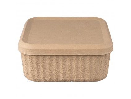 Opbergbak REDO 32,5 x 15 cm, set van 2 stuks, bruin, papier, Blomus