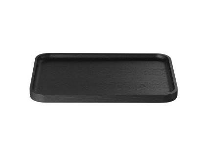 Dienblad OKU 27,5 x 20 cm, zwart, hout, Blomus
