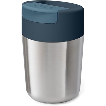 Reisbeker SIPP 81125 340 ml, zilver, roestvrij staal, Joseph Joseph